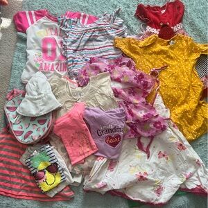 Girls Summer Clothing Lot 5lb Box 4T-5T